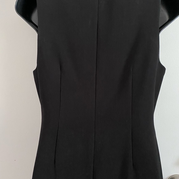 NWT Halston Heritage Mock-Neck Draped Front Dress - Picture 9 of 9